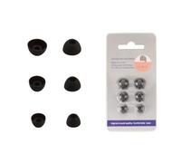 Lot de 3 paires d'embouts pour écouteurs Redmi Buds 6 Play en silicone souple S/M/L pour écouteurs intra-auriculaires Rouge Mi Buds 6 Play (noir)