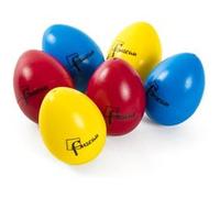 lot de 3 paires d'œufs sonores jaune, rouge, bleu