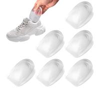 Lot De 3 Paires Talonnette Silicone, Protection Tendon D'Achille Talonnette Gel, Absorption Des Choc Semelle Talon Gel 2Cm, Talonnette Epine Calcaneenne, Semelle Rehaussante Pour Homme Et Femme