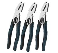 Lot de 3 pales de coupe multifonctions de qualité industrielle, cutters de fil industriels robustes, 9 en 1 avec extracteur d'ongles, outil de coupe professionnel pour réparation à domicile