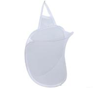 Lot de 3 paniers à linge pliables muraux en maille à suspendre avec installation sans perçage, cadre en métal robuste respirant (A)