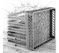 Lot de 3 paniers à vaisselle pour verres, couverts, tasses, panier fin sans division 50 x 50 cm | 3 embouts Panier à couverts Panier à couverts Panier à lave-vaisselle pour lave-vaisselle commerciaux