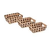 Lot de 3 Paniers Biseautés "Terre Inconnue" 22cm Naturel