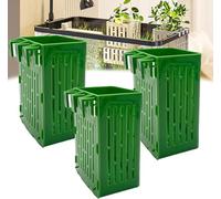 Lot de 3 paniers de plantation hydroponiques pour aquarium, pot de plantes à fixation murale, panier de plantation pour plantes aquatiques, pots de plantes et pots de plantes d'aquarium (vert)