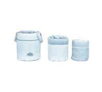 Lot de 3 paniers de rangement en coton