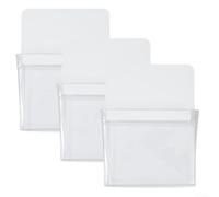 Lot de 3 paniers de rangement magnétiques sur le côté pour réfrigérateur ou métal pour ranger stylos, crayons, gommes, clés et télécommandes