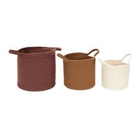 Lot de 3 paniers de rangement SAHARA