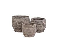 Lot de 3 Paniers Décoratifs en Feuille de Maïs - FITTA -