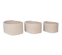 Lot de 3 Paniers en Coton Beige - ULYSSE - ALTOBUY Beige G
