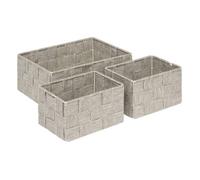 Lot de 3 paniers Lise beige - 5 five simply smart