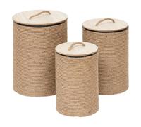 Lot de 3 Paniers Ronds "Bill" 48cm Naturel
