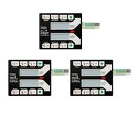 Lot de 3 panneaux de commande avec pavé tactile 9801-100-001 pour sèche-linge Dexter 9801-100-001 - Remplace