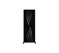 Casanoov Lot de 3 panneaux décoratifs VELETA Noir H.160cm motifs intégral