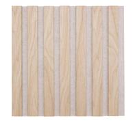 Lot de 3 panneaux décoratifs Colva beige fond gris 30x30cm - Atmosphera createur d'interieur