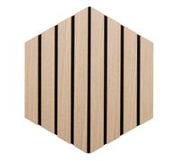 Lot de 3 panneaux décoratifs Colva beige fond noir 30x26cm - Atmosphera Créateur d'intérieur