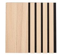 Lot de 3 panneaux décoratifs Colva beige fond noir 30x30cm - Atmosphera Créateur d'intérieur