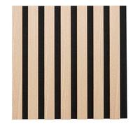 Lot de 3 panneaux décoratifs Colva beige fond noir 30x30cm - Atmosphera createur d'interieur - Marron