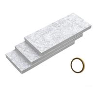 Lot de 3 panneaux d'isolation réglables en mousse pour fenêtre de climatisation portable de 41,9 cm avec ruban adhésif, bande d'étanchéité robuste pour réduction des fuites d'air chaud et froid et