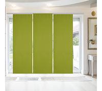 Lot de 3 panneaux japonais opaques avec technologie - 60 x 245 cm (largeur x longueur), rideaux Alessia dans de nombreuses couleurs