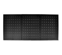 vidaXL Panneaux muraux perforés porte-outils métal – Lot de 3