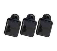 Lot de 3 panneaux photovoltaïques de rechange avec charges de rotation - Rond/carré pour éclairage extérieur de jardin - Petit pour un éclairage facile à transporter