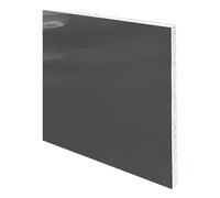 Lot de 3 panneaux rigides en PVC, en chlorure de polyvinyle gris, for usage industriel, 10 x 20 cm, épaisseur: 3 à 30 mm(Thickness:15mm)