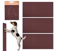 Lot de 3 papiers abrasifs auto-adhésifs pour animaux de compagnie, installation de pâte à gratter pour chien, 50,8 x 25,4 cm, litière, bac à litière pour manucure, pédicure et soins des ongles