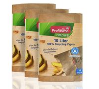 Profissimo Lot de 3 paquets de 10 sacs à compost bio de 10 litres - Compostables et respectueux de l'environnement - 100 % papier recyclé