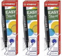 Lot de 3 paquets de 3 cartouches d'encre fines à recharger Bleu (effaçable)