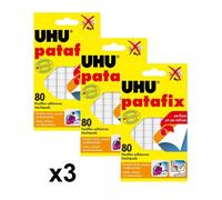 UHU Lot de 240 pastilles adhésives Blanc