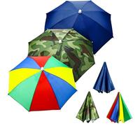 Lot de 3 parapluies Arc-en-Ciel - Chapeau Camouflage - pour la pêche - pour la Plage