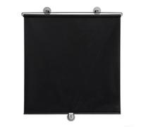 Lot de 3 pare-soleil de voiture en PVC - Sans perçage - Noir foncé | Design rétractable, utilisation facile, s'adapte à la taille de la fenêtre, idéal pour les voyages et le bureau