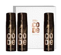 Lot de 3 parfums corporels chromés avec code 120 ml