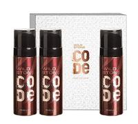 Lot de 3 parfums corporels Code Iridium 120 ml