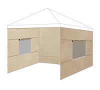 Lot de 3 parois latérales pour pavillon 3 x 3 cm, fenêtres enroulables, imperméables et protégées contre les UV, pour toitures pop-up de 3 x 3 cm (pieds droits), tente d'événement d'extérieur, cadre