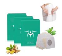 Lot de 3 patchs amincissants pour femmes et hommes - Ingrédients végétaux hydratants pour le ventre, la taille, les cuisses - Favorise le drainage lymphatique - Gestion du poids