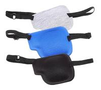Lot de 3 patchs réutilisables pour la correction de l'amblyopie | Couvre-yeux confortables et légers | Couleurs assorties pour adultes