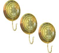 lot de 3 patères vintage Halis Gold