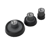 Lot de 3 patins de polissage M14 pour polisseuse rotative - 1, 2 et 3 supports de plaque en mousse éponge avec noyau en métal compatibles avec disques de polissage en laine et éponge