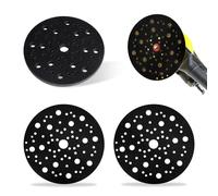Lot de 3 patins de ponçage souples 150 mm 70 trous pour Mirka 8295612111, 2 protections de disque de ponçage avec fermeture et 1 tampon de polissage doux, tapis de protection pour ponceuse excentrique