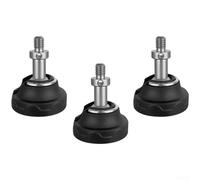 Lot de 3 patins en caoutchouc pour télescope avec filetage de 0,95 cm pour une meilleure traction sur les sols lisses, les terrains accidentés et les sites d'observation