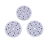 Lot de 3 patins en mousse souple de 150 mm avec design à 70 trous pour ponceuse orbitale et disque de ponçage