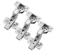 Lot de 3 paumelles BLUM Butée intérieure 71B3750 110° avec fermeture automatique, y compris plaques de montage avec réglage par excentrique 173H7100