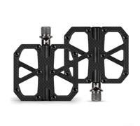 Lot de 3 pédales de vélo à roulement scellé pour VTT et route Ultralight T700 en fibre de carbone (UD Light)