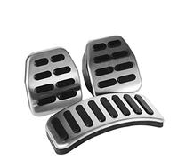 Lot de 3 pédales manuelles en Acier Inoxydable pour, argenté pour Embrayage de Voiture pour pédales de Frein à Enfiler Corsa, Corsa Corsa