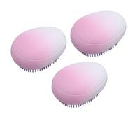 Lot de 3 Peignes à Cheveux de Massage Démêlants à Double Usage, Brosse à Cheveux Démêlante Biologique, Brosses Démêlantes Portables, Poils élastiques, Utilisation Humide et