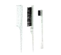 Lot de 3 peignes à cheveux pour ajouter du volume à vos cheveux avec trois rangées de peignes de coiffage, peigne de toilettage