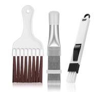 Lot de 3 peignes à condensateur - Peigne à lamelles - Pour sèche-linge - Brosse de nettoyage - Pour réfrigérateurs, évaporateurs, radiateurs, spirale de refroidissement