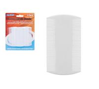 Lot de 3 peignes à dents fines Blanc 8,5 cm x 5,1 cm Qualité durable Parfait pour adultes et enfants