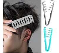 Lot de 3 peignes à texture de cheveux, brosse de coiffage volumisante et peigne à dents larges pour homme et femme, outil de volume des racines pour cheveux bouclés, couvre les frange et améliore la